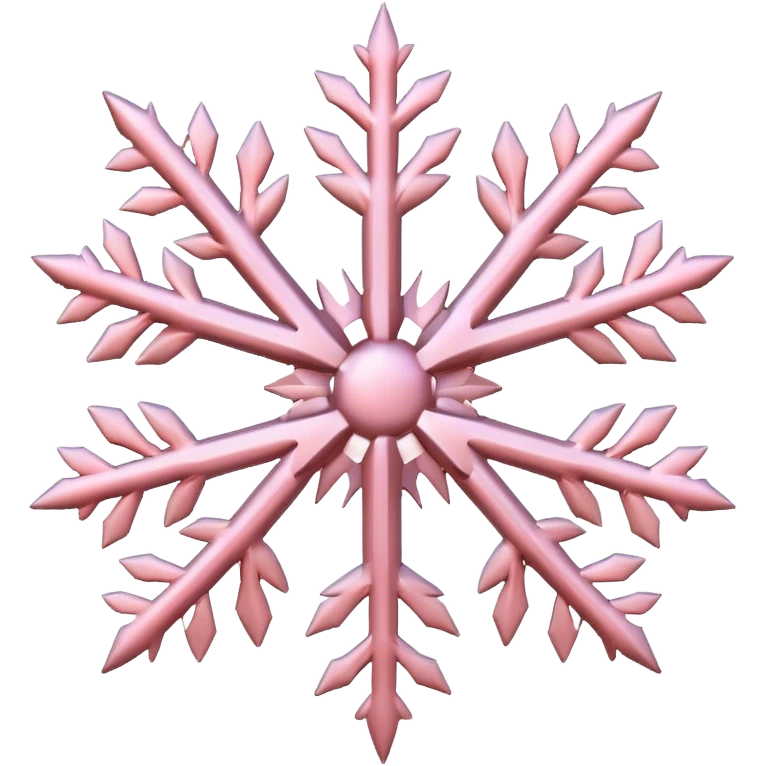 pastel pink snowflake  emoji