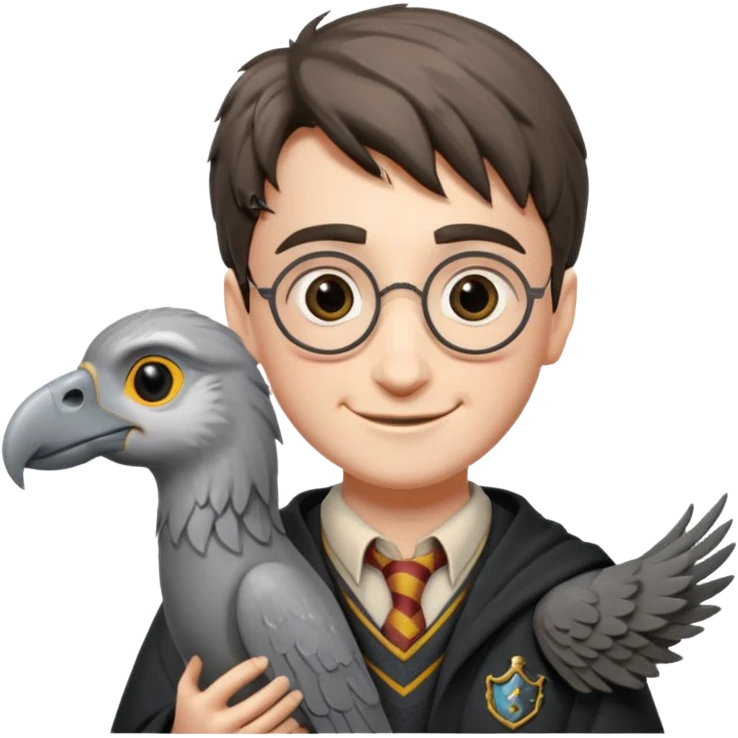 buckbeak and harry potter emoji