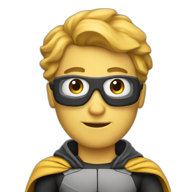 coding superhero emoji