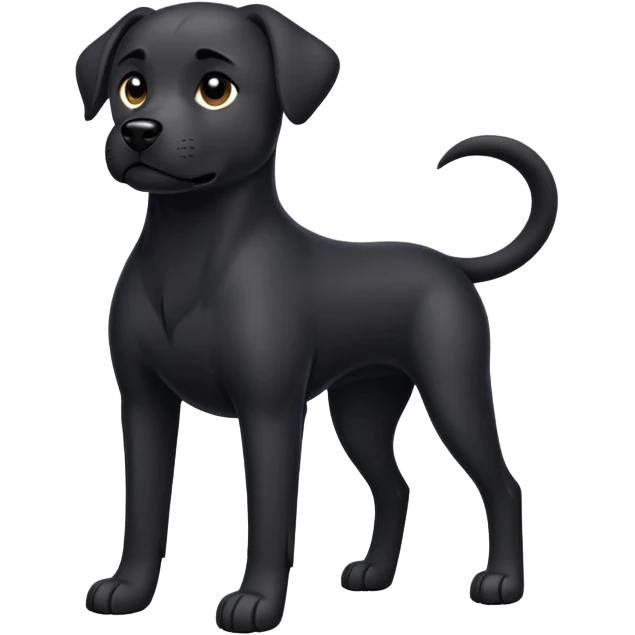 Black dog emoji