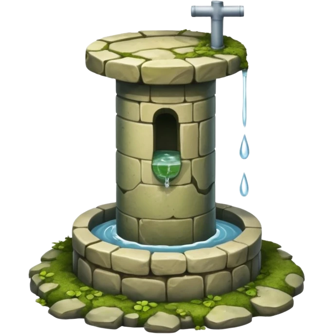 a water well - simple, no roof, no flowing water emoji