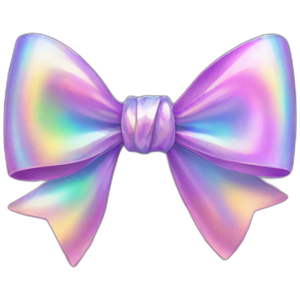 holographic bow emoji