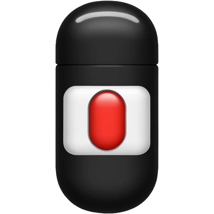 black pill emoji emoji