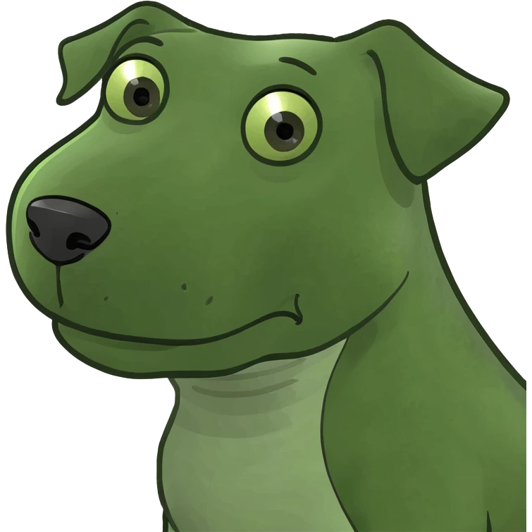 Dog looking away with eyes closed emoji