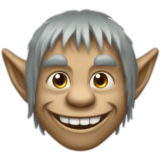 Tête de troll emoji