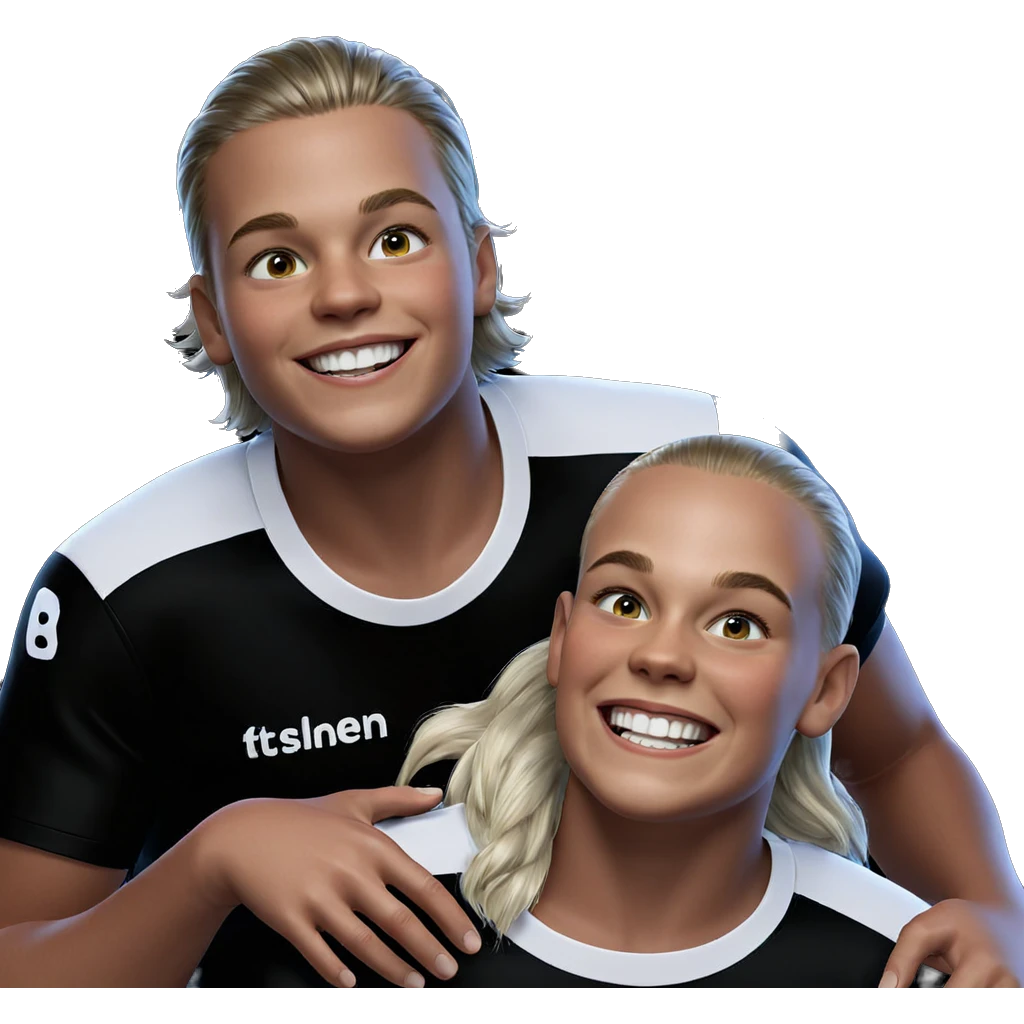 two boys smiling together emoji