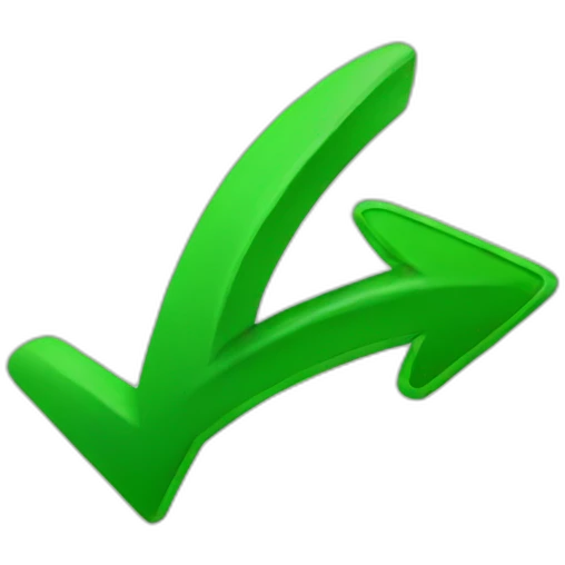 green arrow up emoji