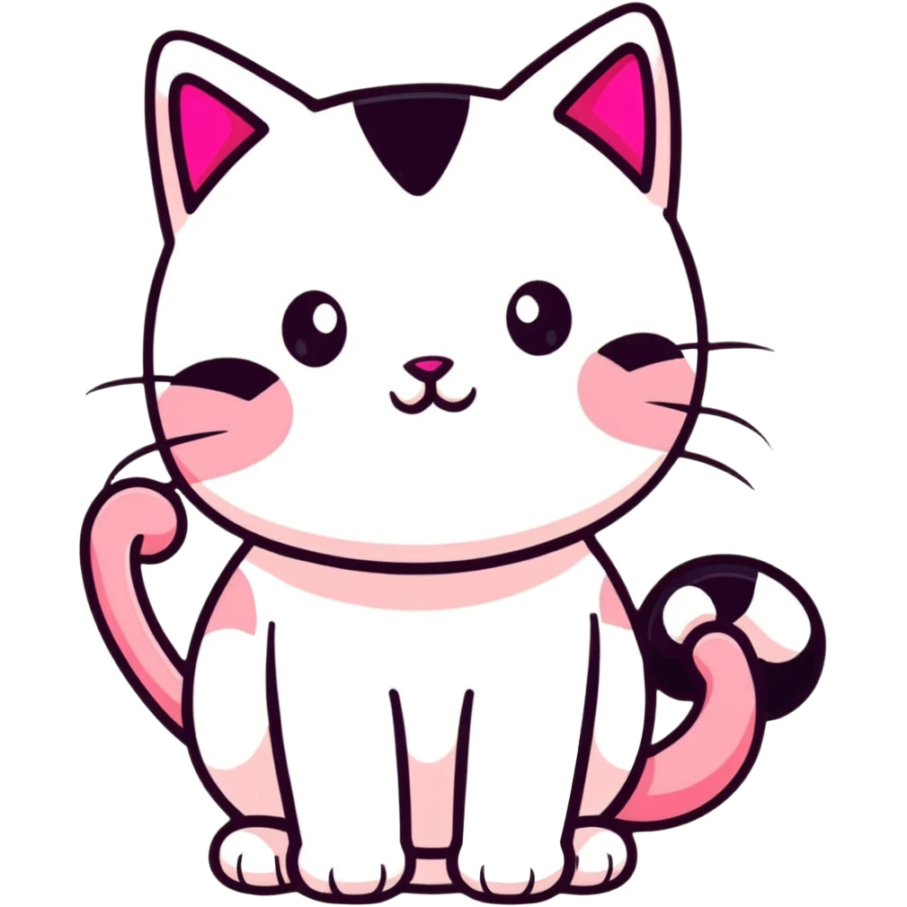 pink cat emoji