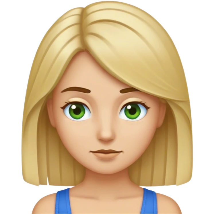 Crée-moi un emoji de ma mère et moi elle est brune aux cheveux courts avec les yeux bleus et moi je suis blonde au cheveux long et je suis une fille avec les yeux verts un emoji où je lui fais un câlin emoji
