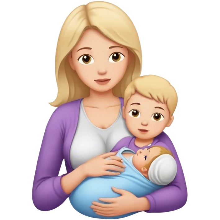Mãe amamentando criança  emoji