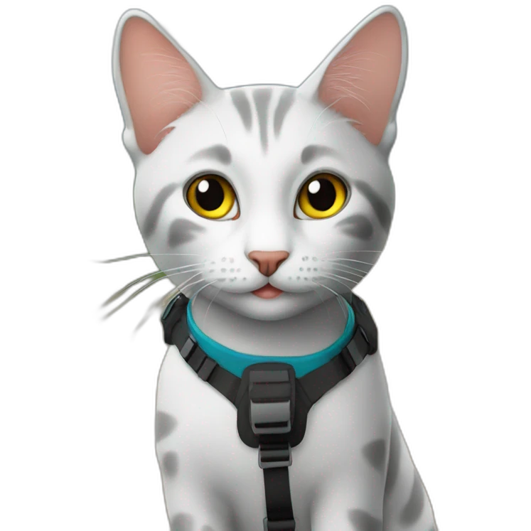 Trekking cat emoji