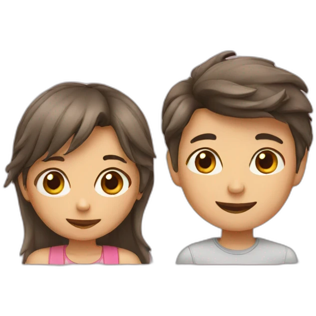 boy and girl emoji
