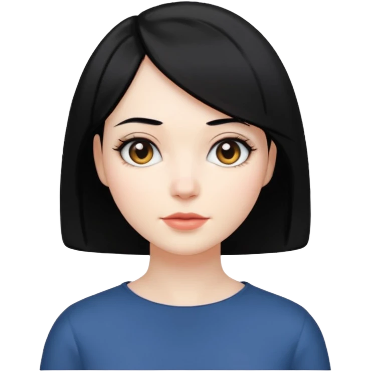 Bob cut black emoji