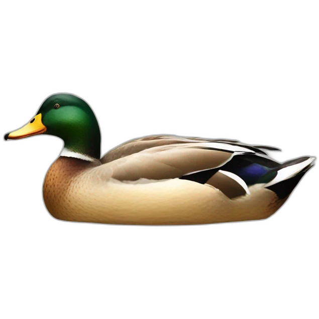 a duck on a duck emoji