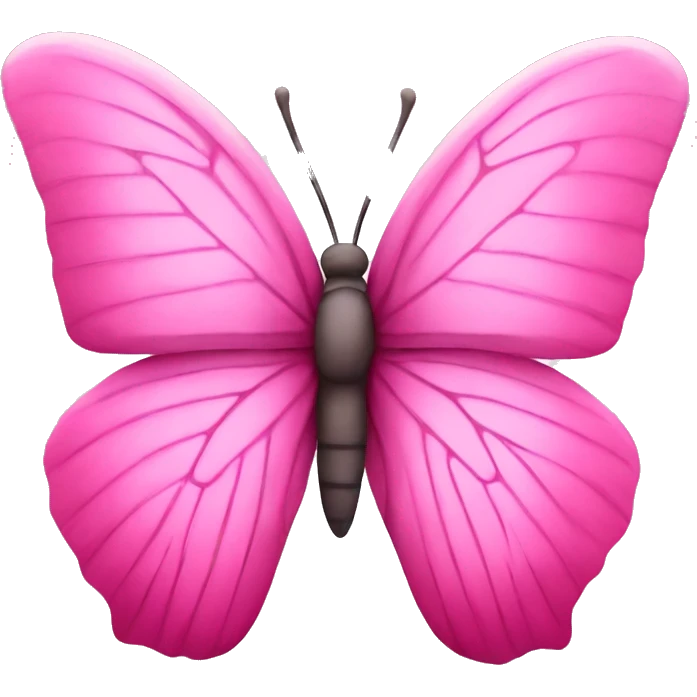 Pink butterfly emoji