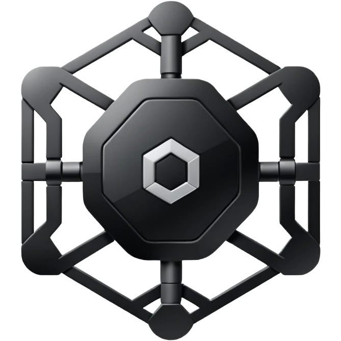 Create an emoji in which it is representing AI logo similarly like the logo of Chat GPT ,Gemini but different completely different and very professional not simple and try to make it in black and white colour emoji