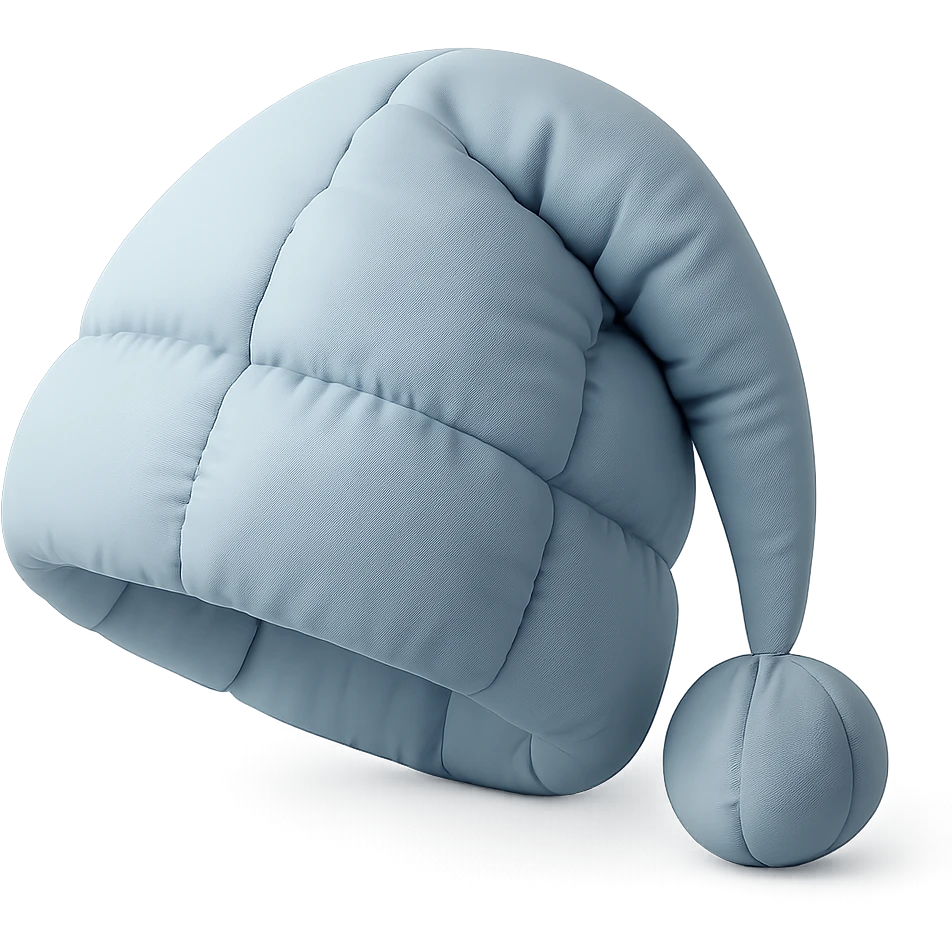sleep cap in cushion style emoji