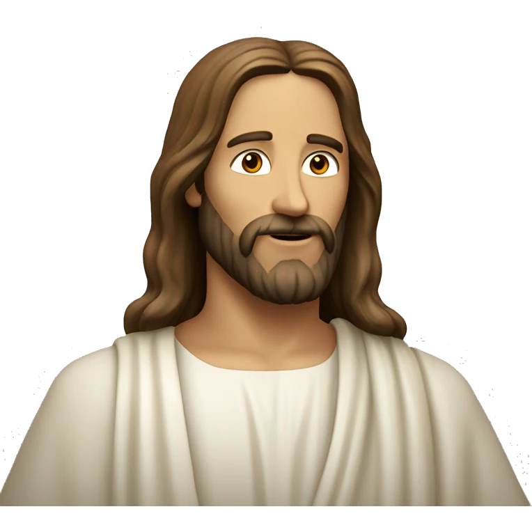 Jesus mit einem Herz emoji