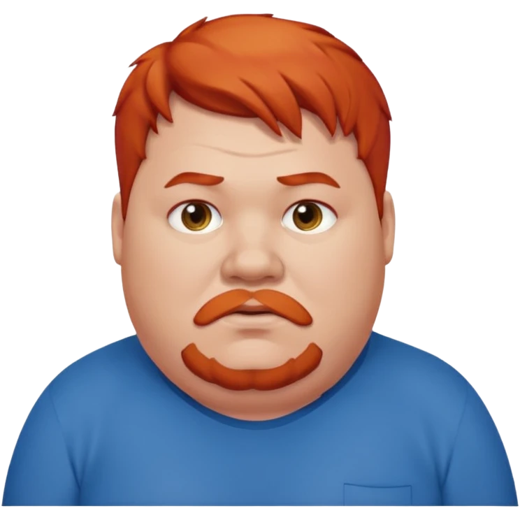 fat man with red hair emoji