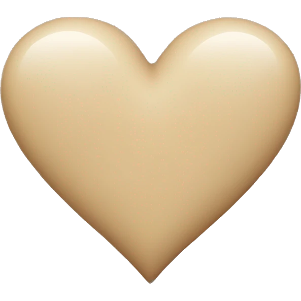 Beige heart  emoji