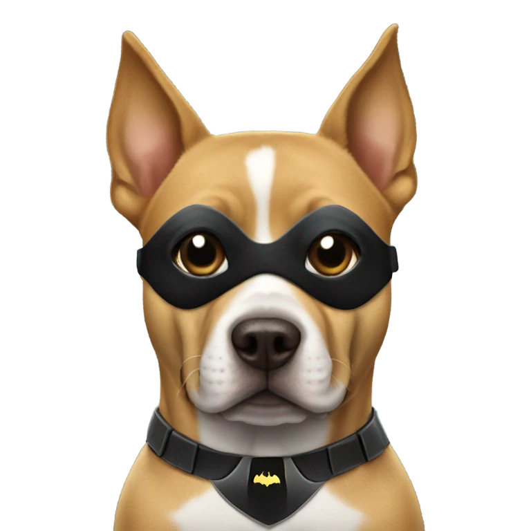 Dog dressed as Batman  emoji