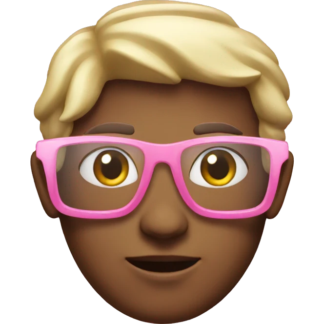 Glass pink emoji