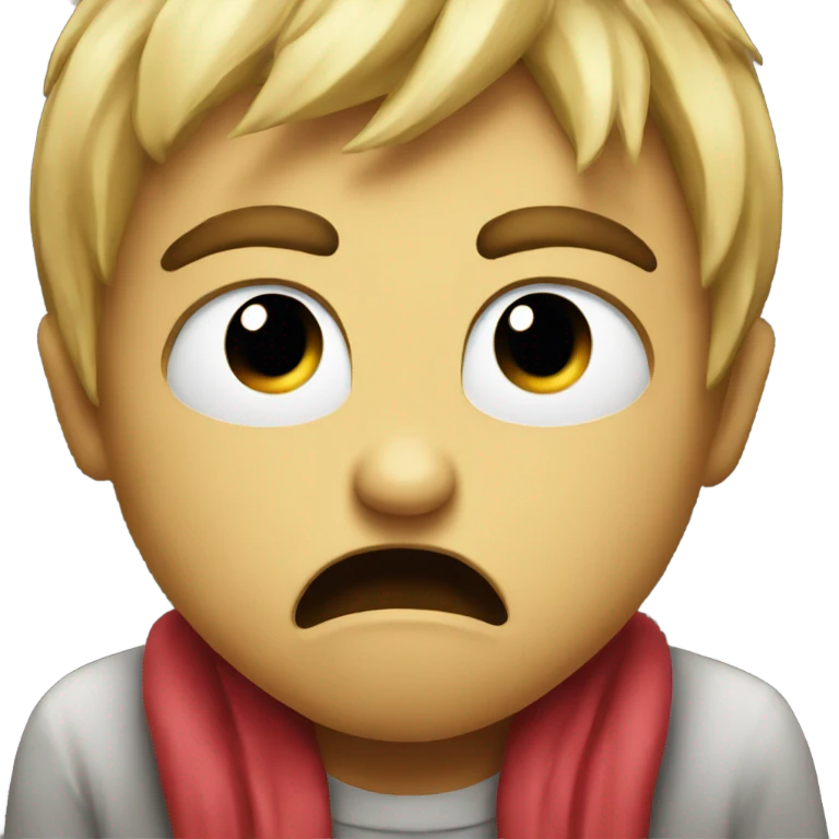 angry emoji but kissing emoji