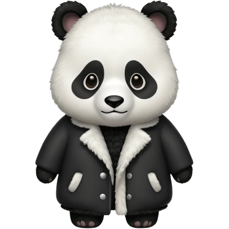 panda wearing coat emoji