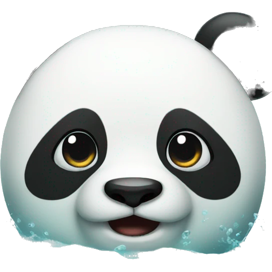 Panda in the sea emoji