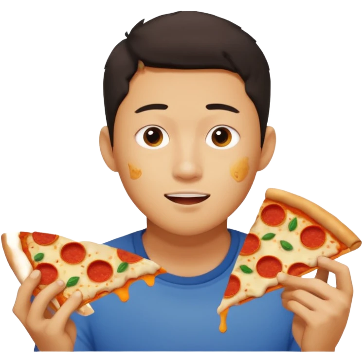 josh chen eating leftover emoji