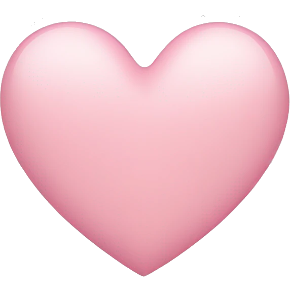 Light pink heart emoji
