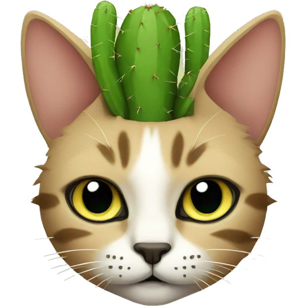 Cactus cat emoji