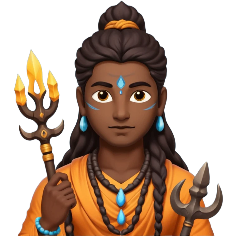 Shiva with trishul emoji