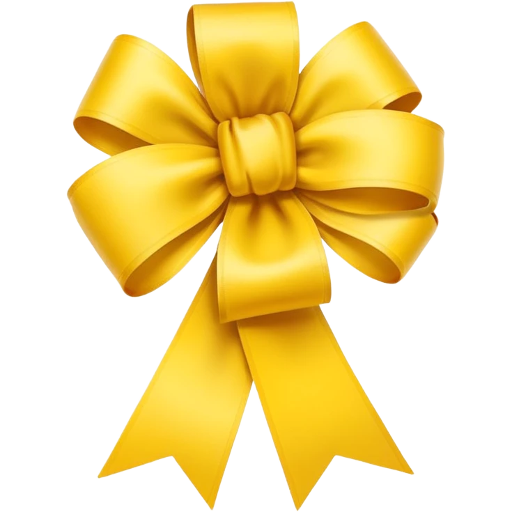 Apple-style emoji, minimal shading, simple gradients.
Keep the original emoji style and shape exactly the same.
Change the ribbon color to a vivid yellow.
Flat emoji style, clean vector look, no extra elements, no text, transparent background. emoji