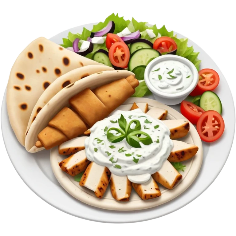 Chicken gyro plate  emoji