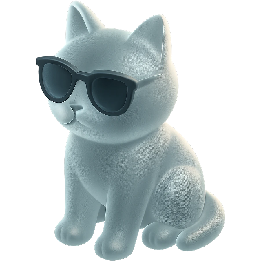 Cat wearing sunglasses emoji