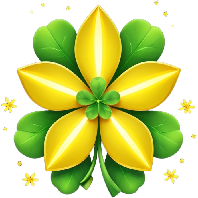 real cosmos star, but with clover, to make star look like lucky star, but main point is star, make it more star like real star emoji emoji