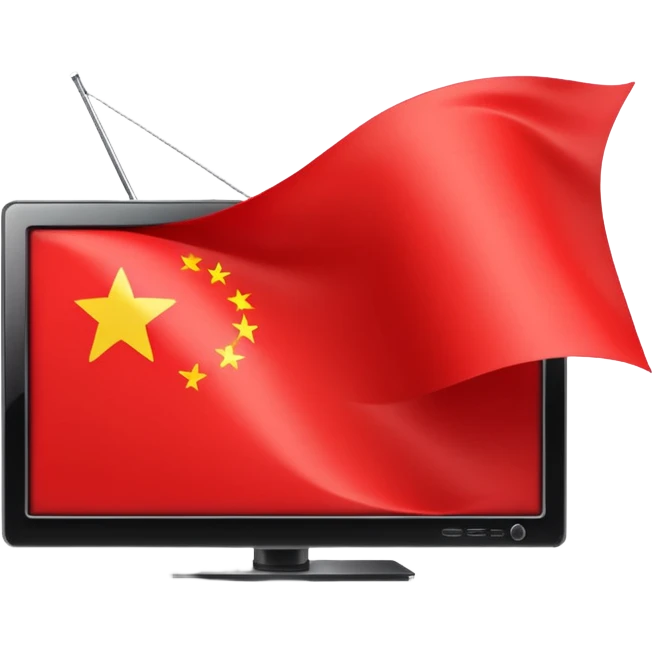 flag with TV in it emoji