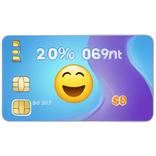 Discount card emoji