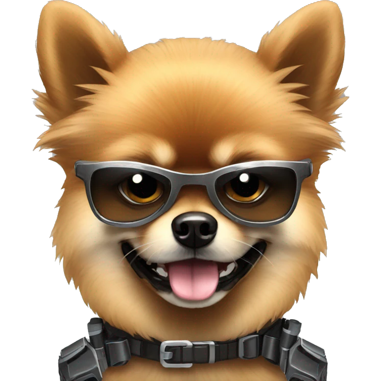 terminator angry pomeranian emoji