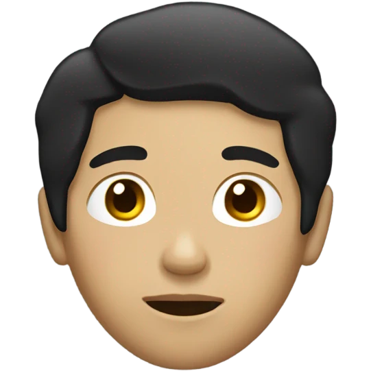 wake up, light skin with black hair emoji