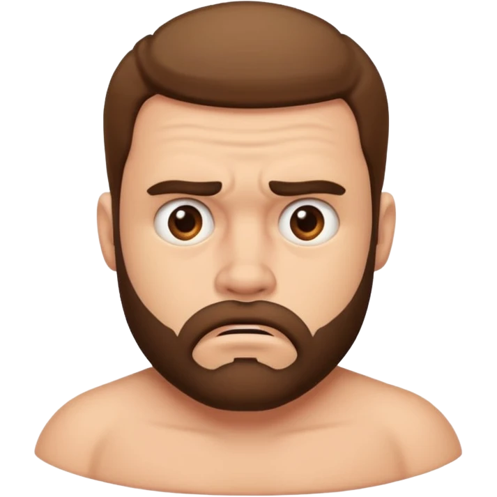 Burly opaque male identity crisis emoji
