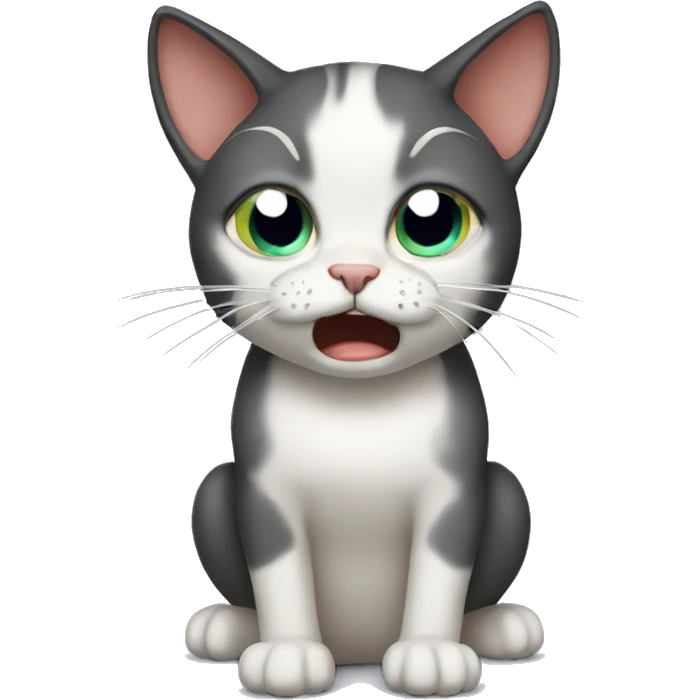 dramatic crying cat emoji