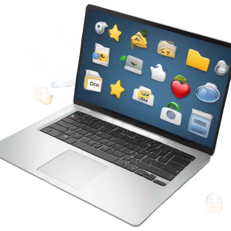 Computer download emoji