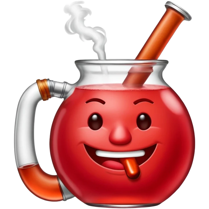 Kool-Aid man smoking a bong emoji