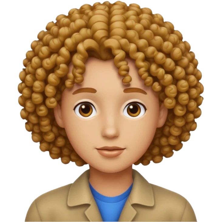 Curly hair emoji