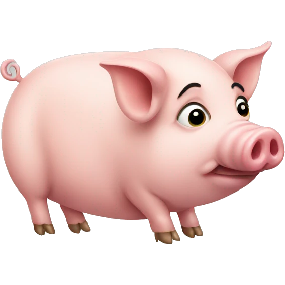  pig side emoji