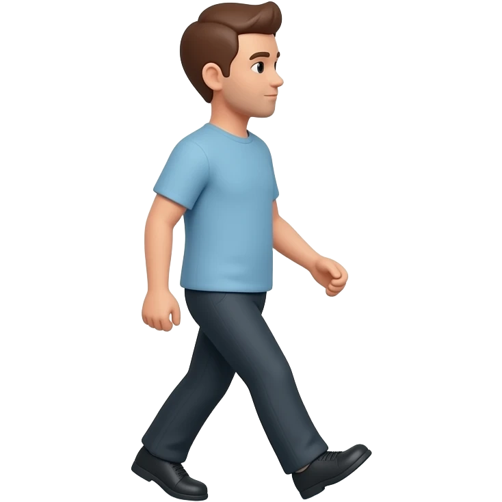Person walking in a literal circle emoji