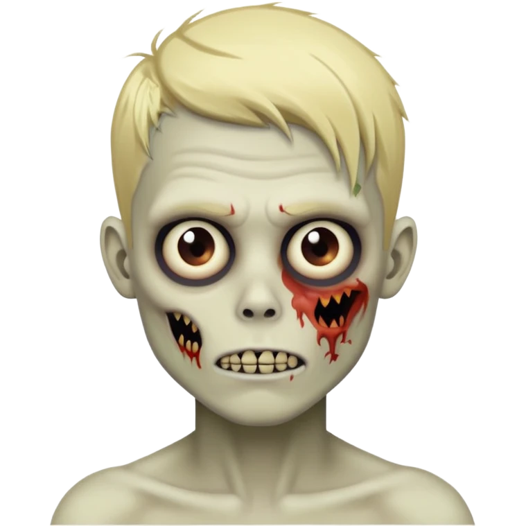 blonde zombie boy emoji