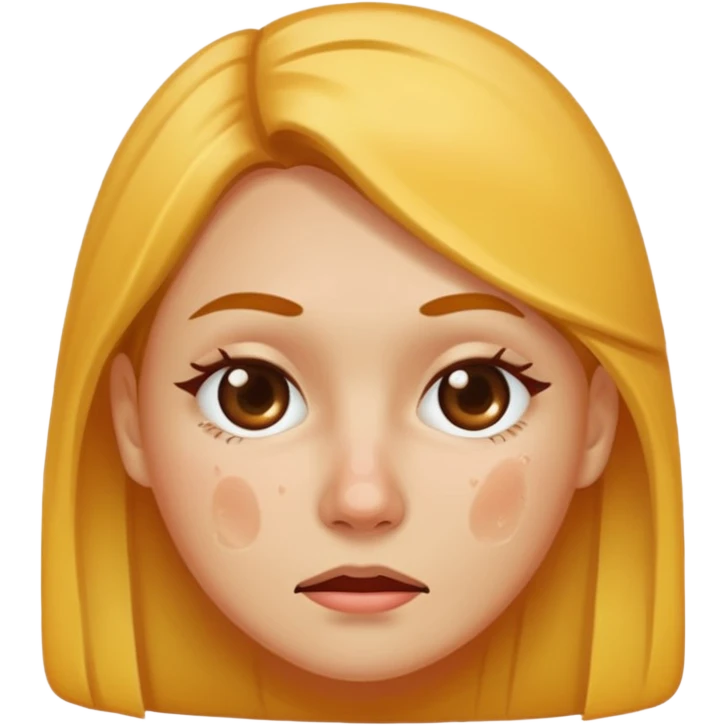 woman with acne face emoji
